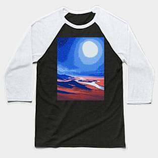 Lunar Tranquility -  Landscape Baseball T-Shirt